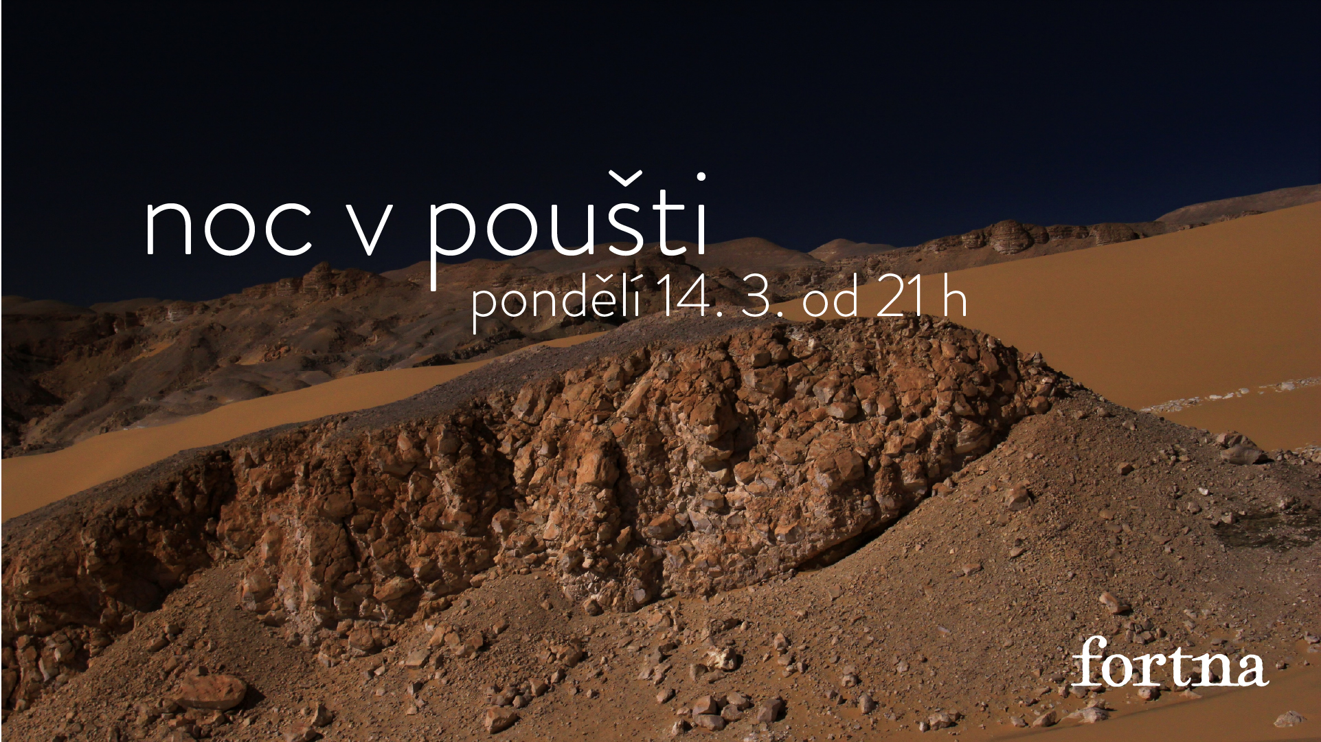 Noc v poušti