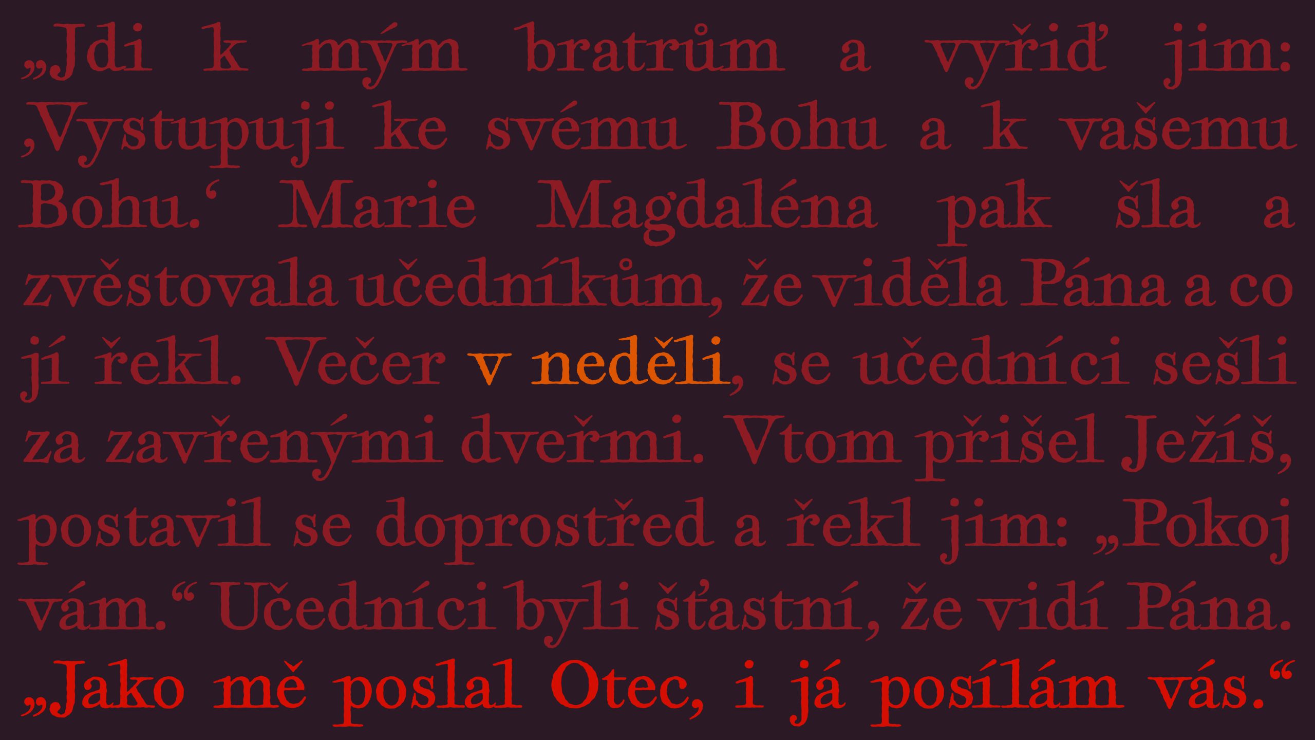 Mše – Slavnost zmrtvýchvstání